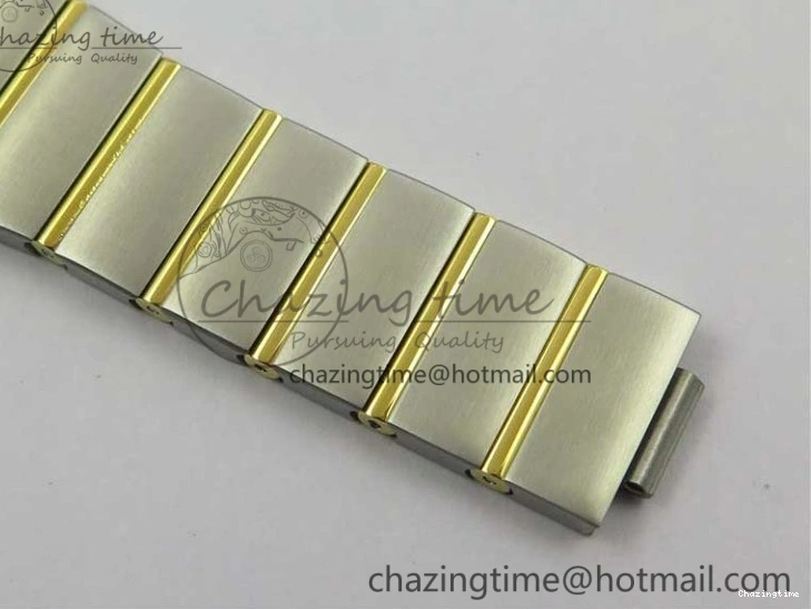 0303 Constellation 38mm SS YG VSF 1:1 Best Edition White Textured Dial on SS YG Bracelet A8500 Super Clone Upgraded 7922